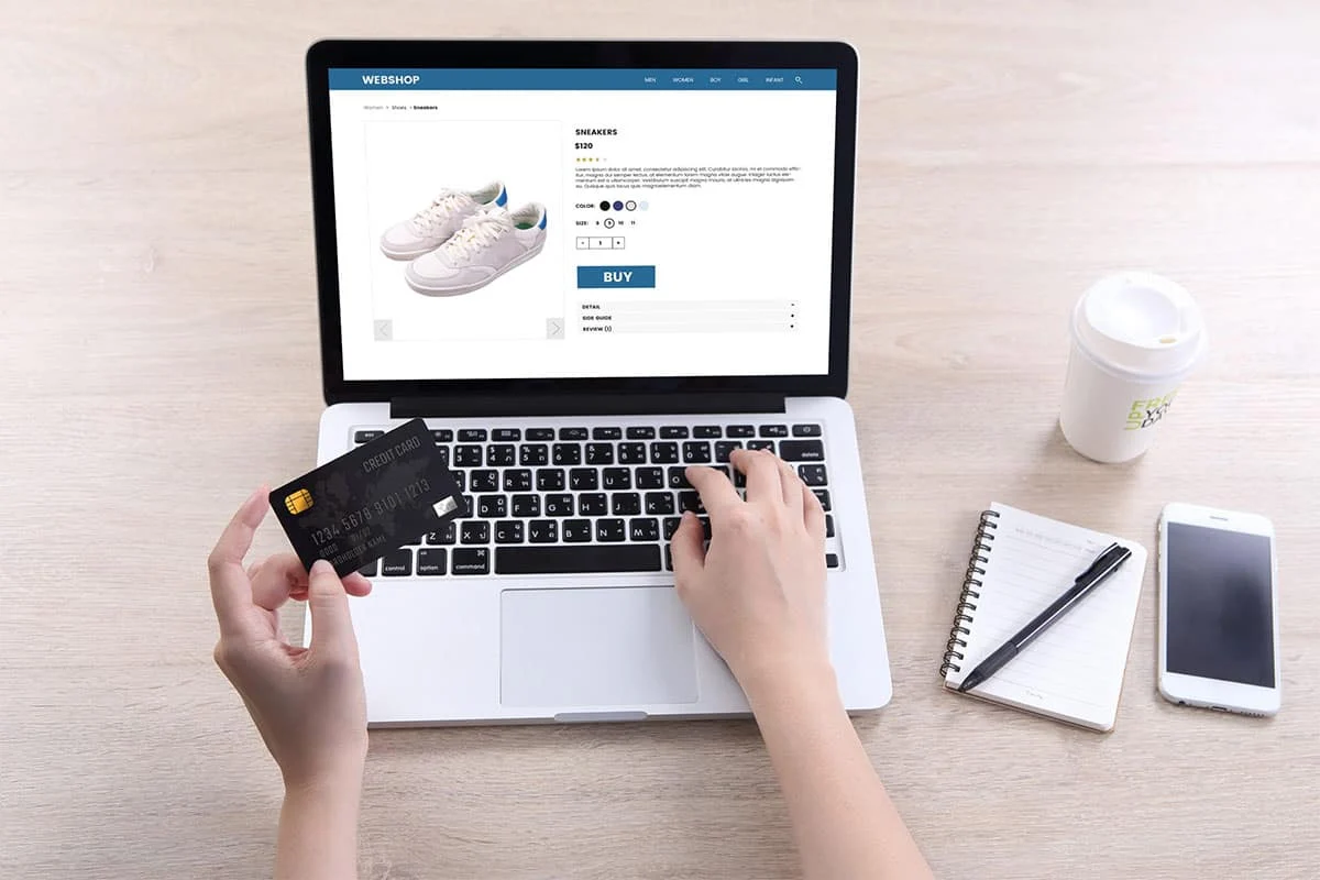 Customer Purchasing From The Ecommerce Store Concept Image For How To Optimize An Ecommerce Product Page For Seo. customer purchasing online concept image for how to optimize an ecommerce product page for seo.