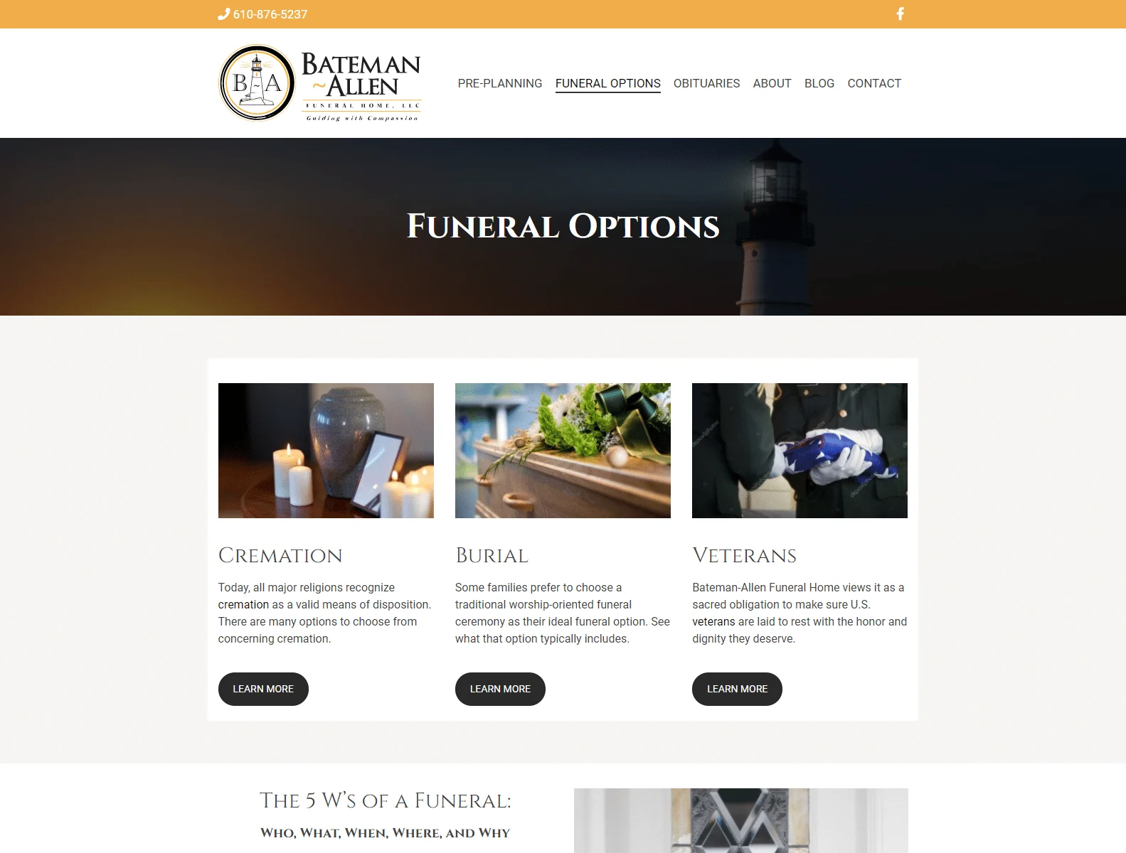 Bateman-Allen Funeral Home 3 funeral options