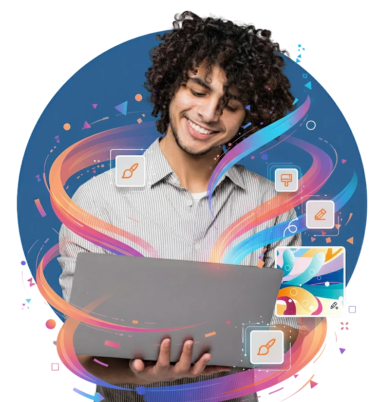 Gemini_Generated_Image_Q88942Q88942Q889-1 man holding laptop who is using our design subscription to get graphics for his website
