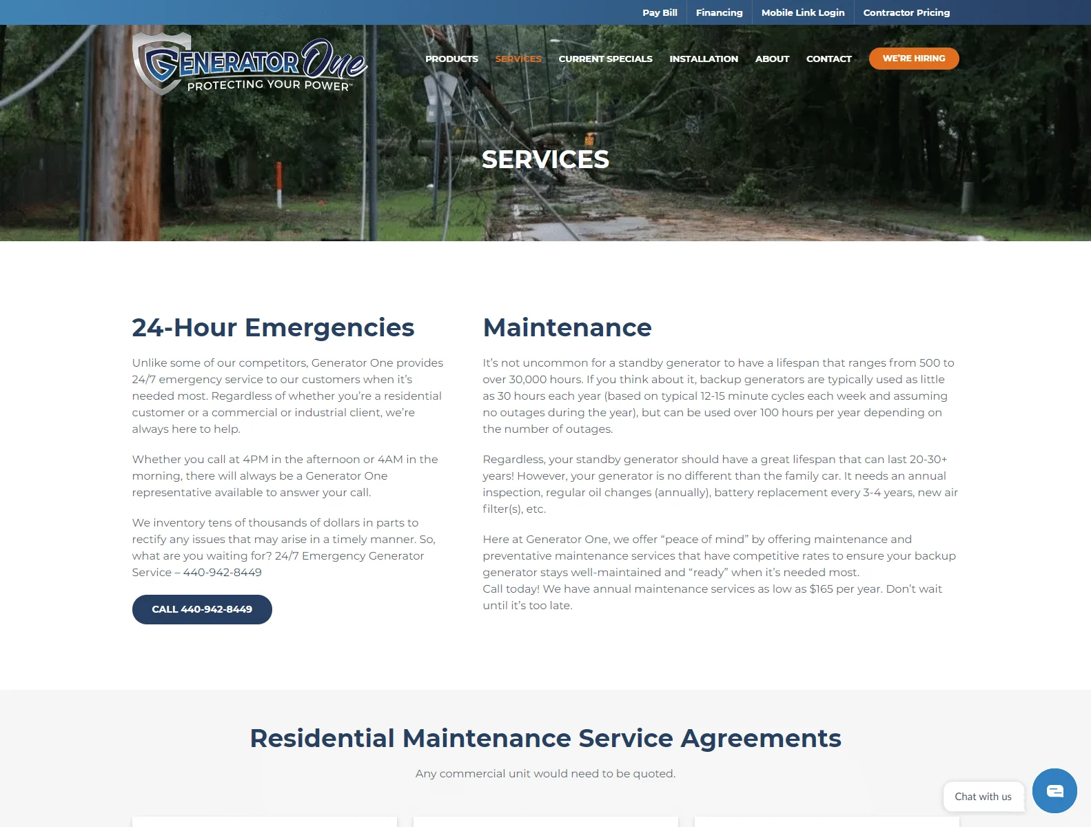 home commercial industrial standby generator services ohio