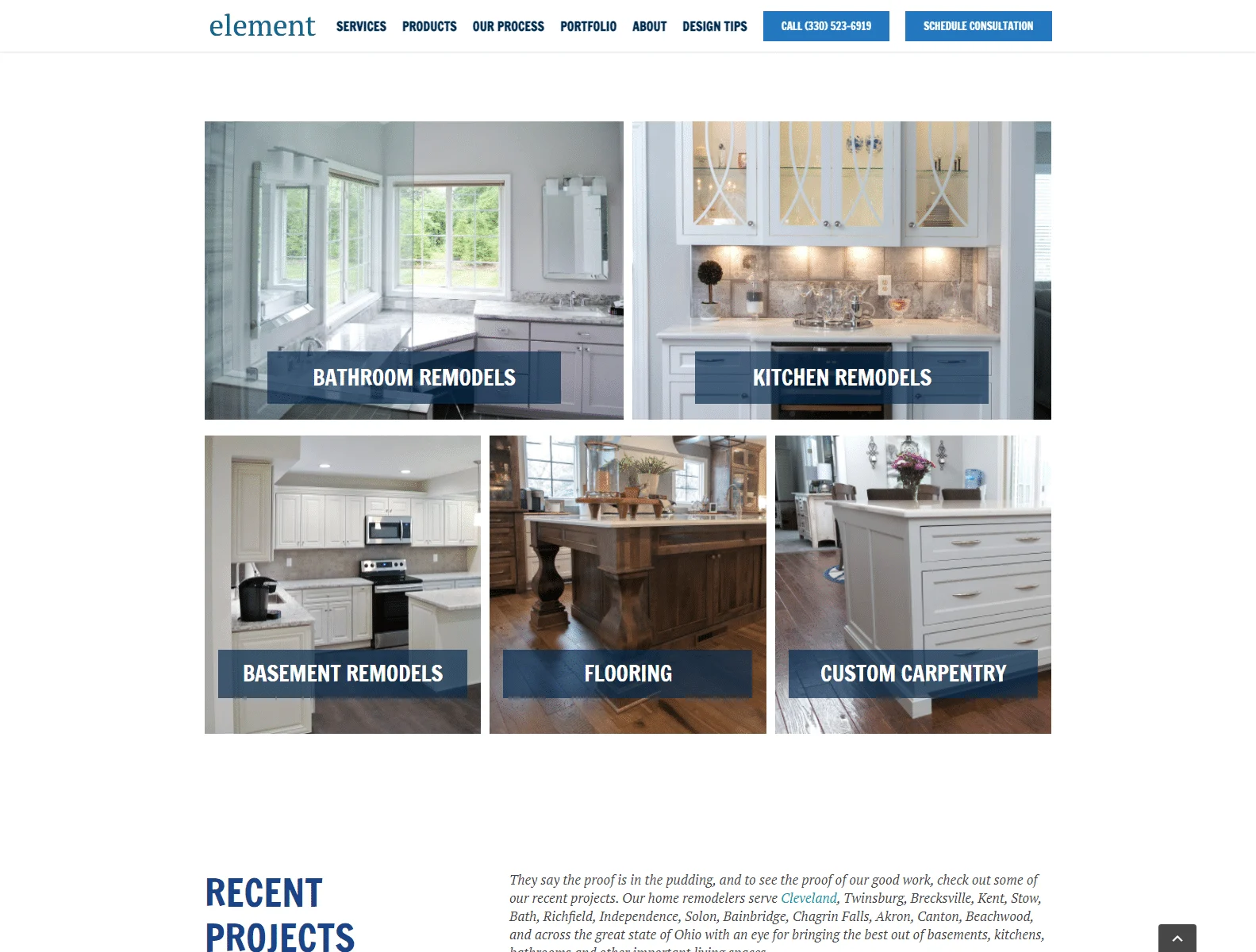 home remodeling contractor in hudson ohio element design build 2