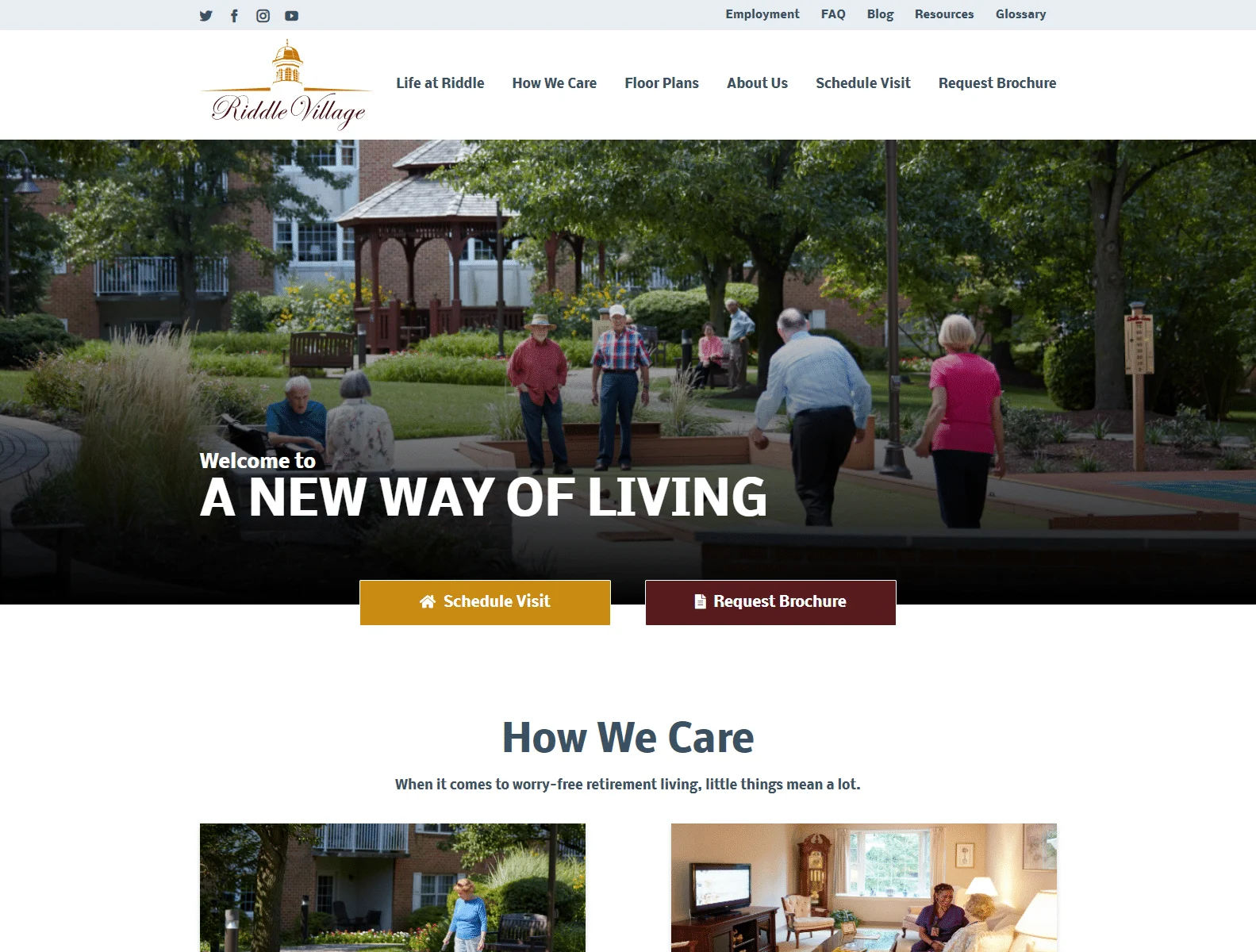 luxurious retirement community in media pa riddle village