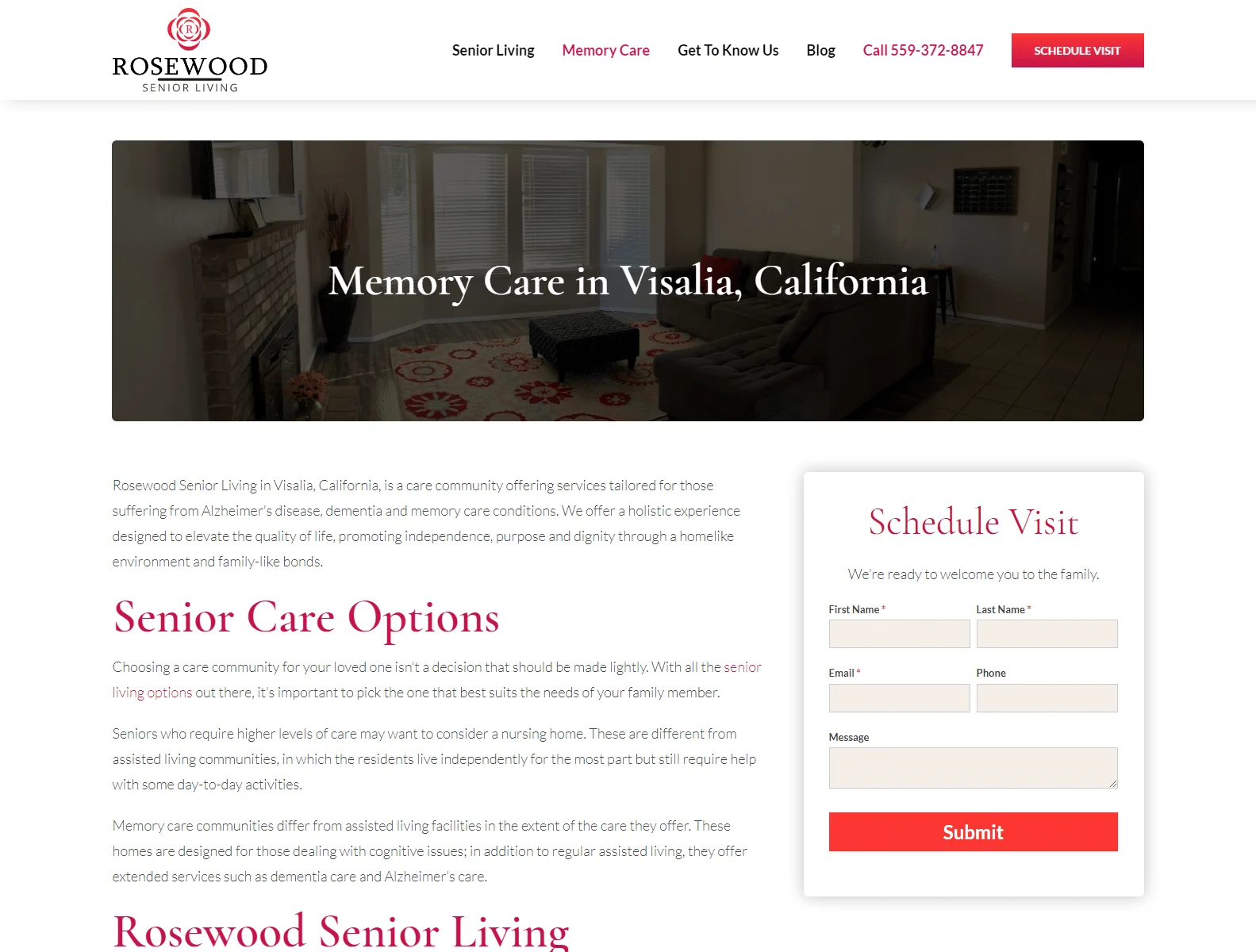 Rosewood Assisted Living 6 memory care in v