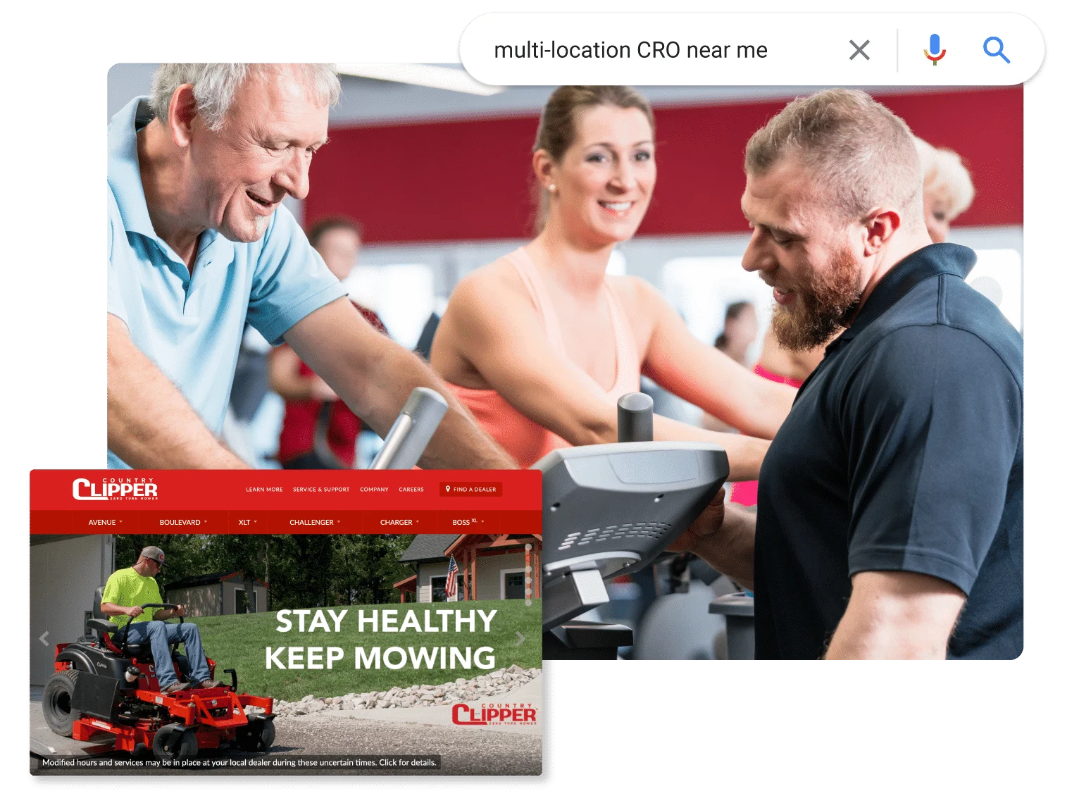 person using our healthcare local seo services to find a local medical provider