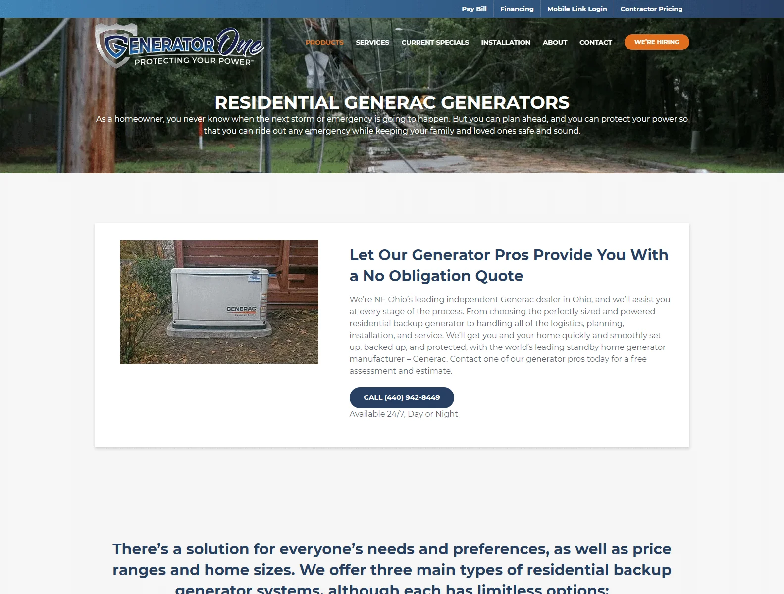 ne ohio residential generac generators protect your home s power