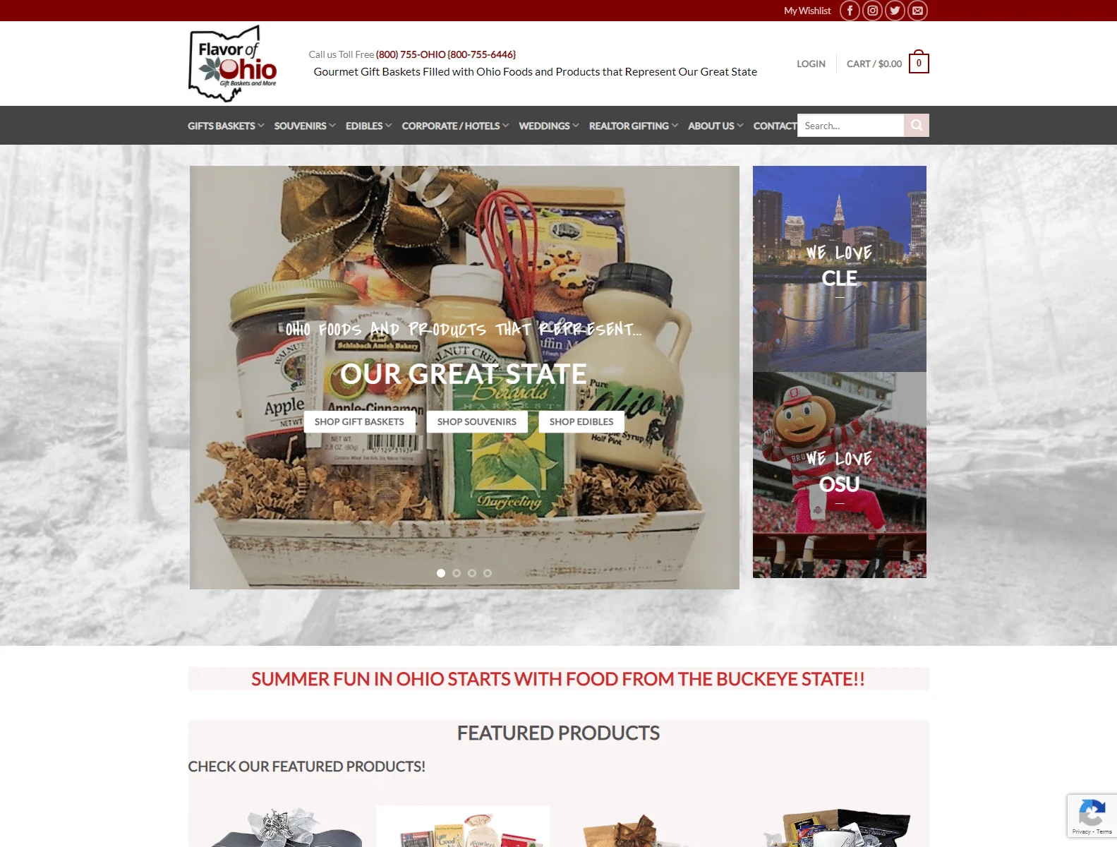 ohio gift baskets and candy from flavor ohio