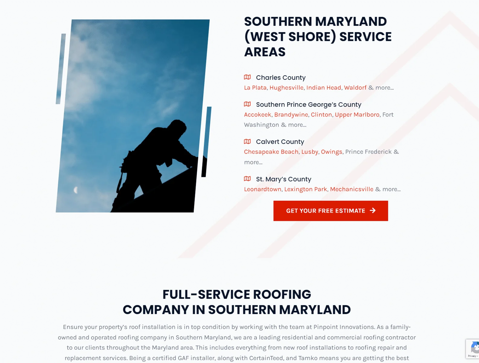 pinpoint innovations roofing company southern maryland 1