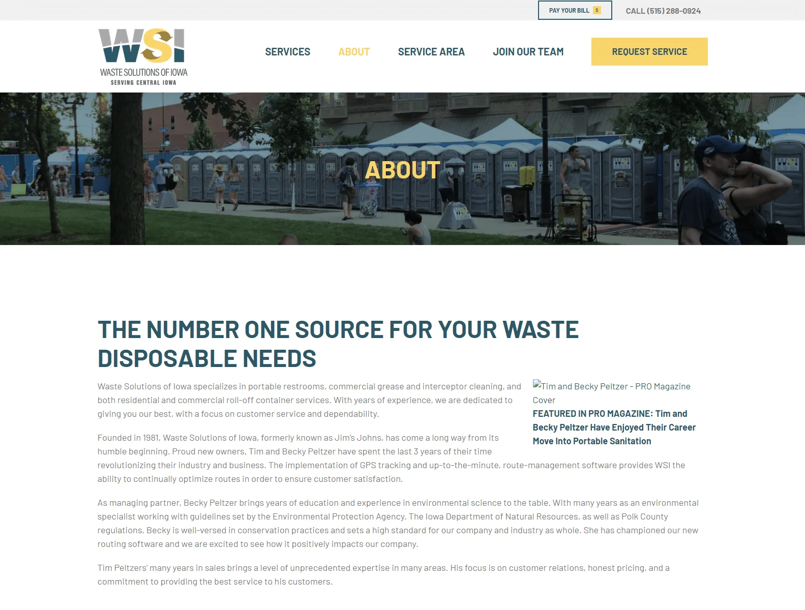 Waste Solutions Of Iowa 3 portable toilets 1