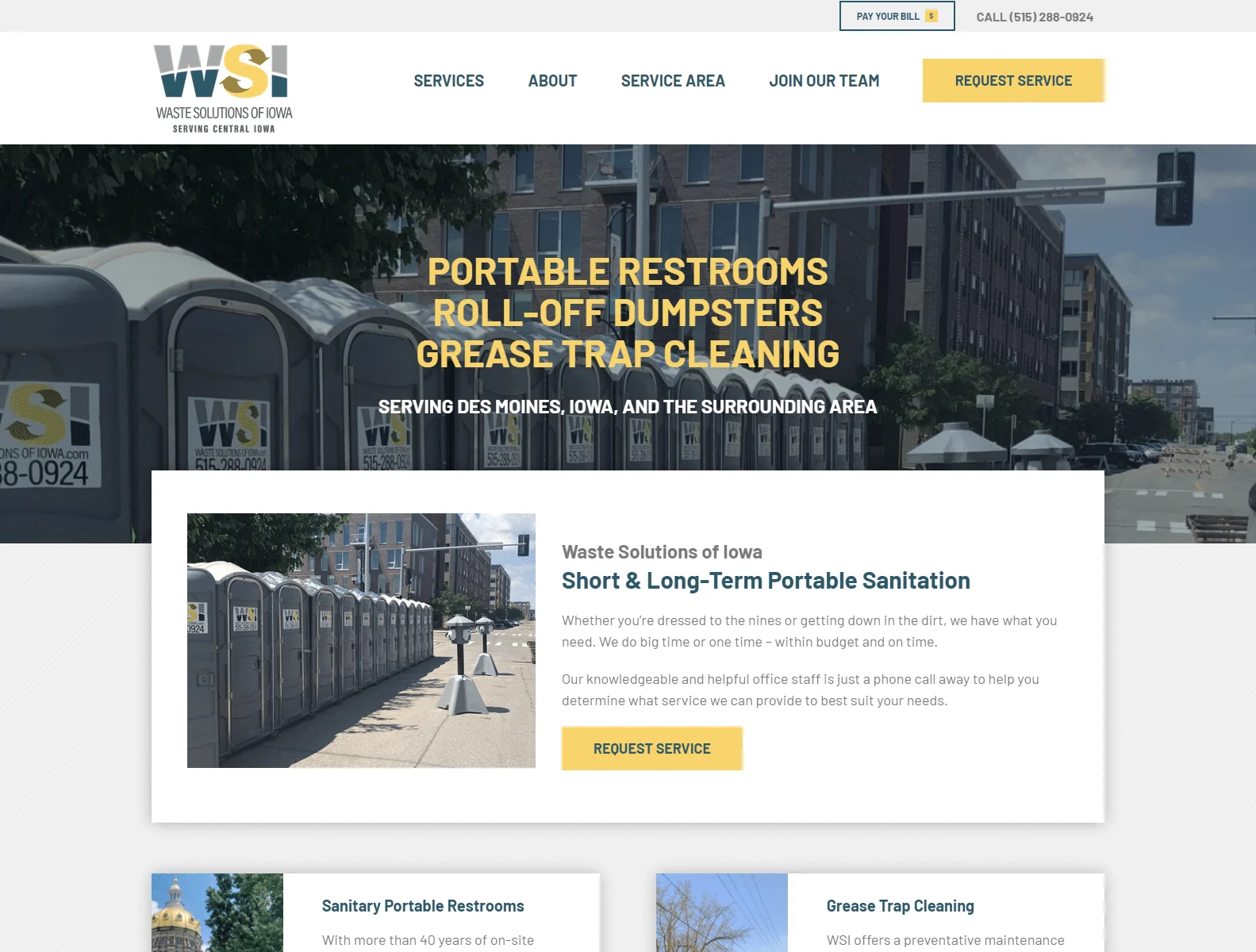 Waste Solutions Of Iowa 2 portable toilets 2 1