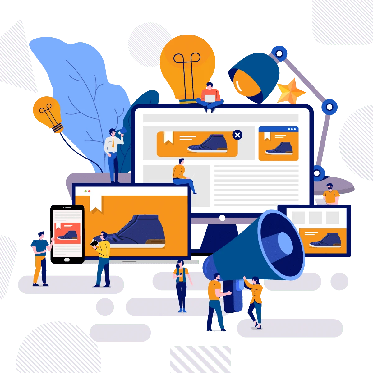 Graphic Of Integrated Digital Agency Hard At Work For Their Clients graphic of integrated digital agency hard at work for their clients
