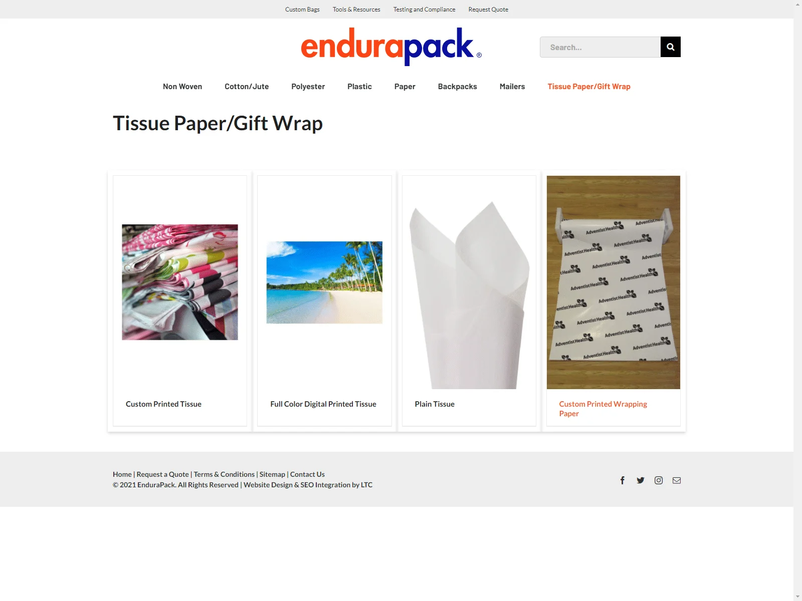Endura Pack 5 tissue paper gif