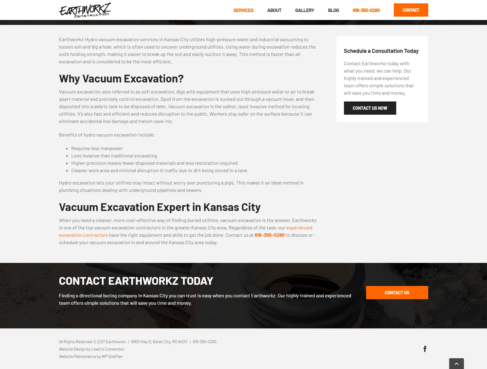 Earthworkz Construction 5 vacuum