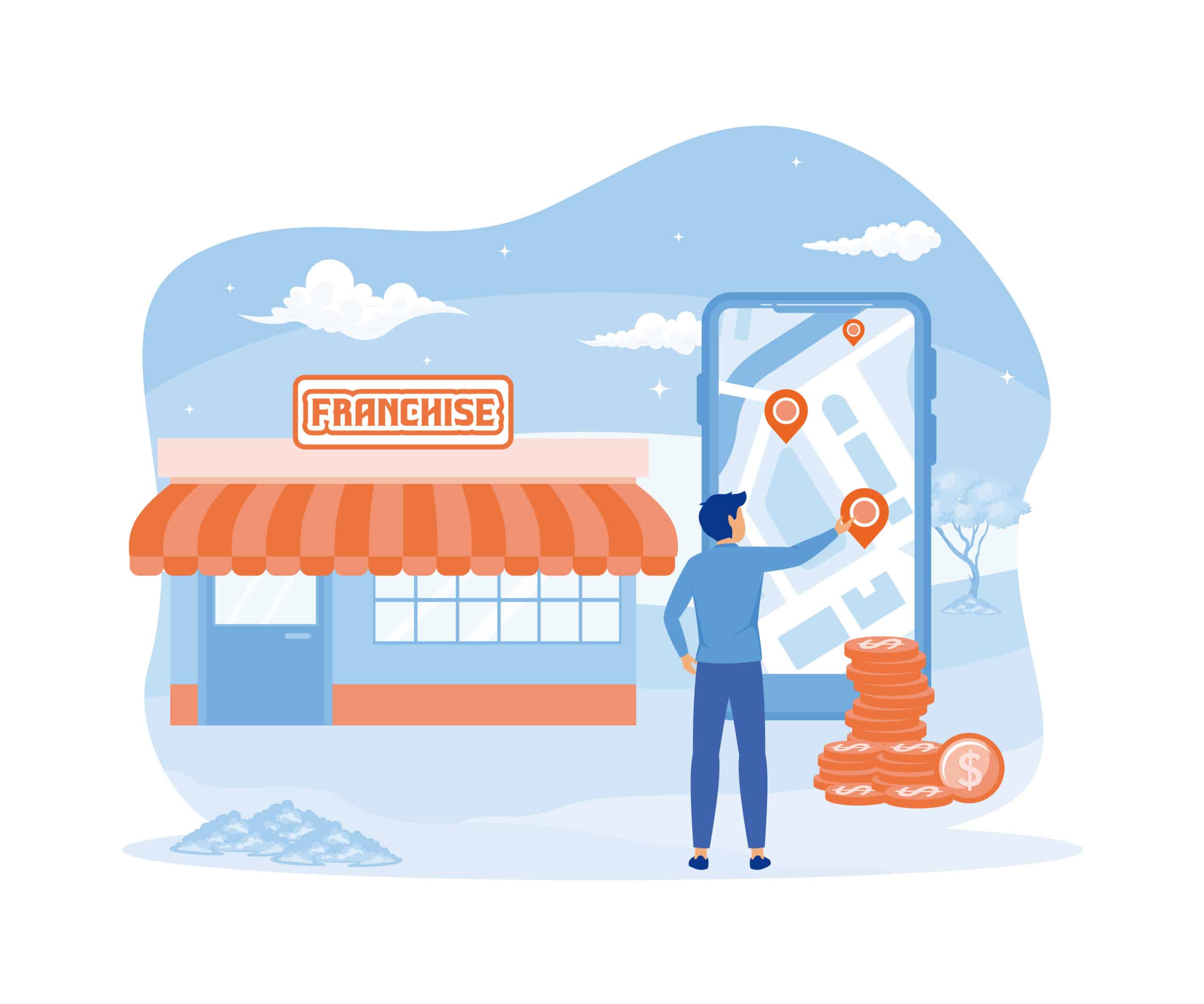  local frnachise marketing concept image