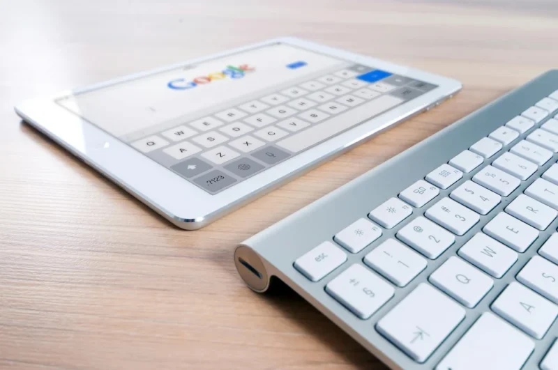 The Importance Of Local Seo For Medspa Success 3 keyboard and ipad showing a google search for medspa local seo marketing services