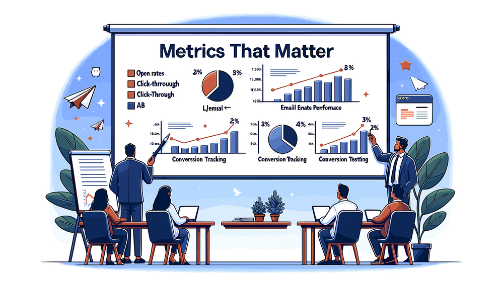 A vector image showing key marketing metrics for assisted living: leads, conversions, engagement, reviews, and website traffic.