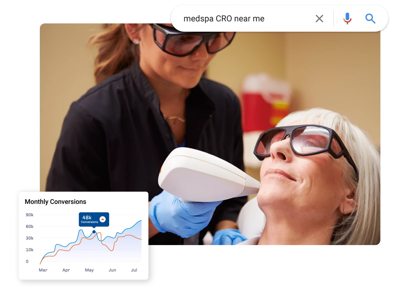 person using our healthcare local seo services to find a local medical provider