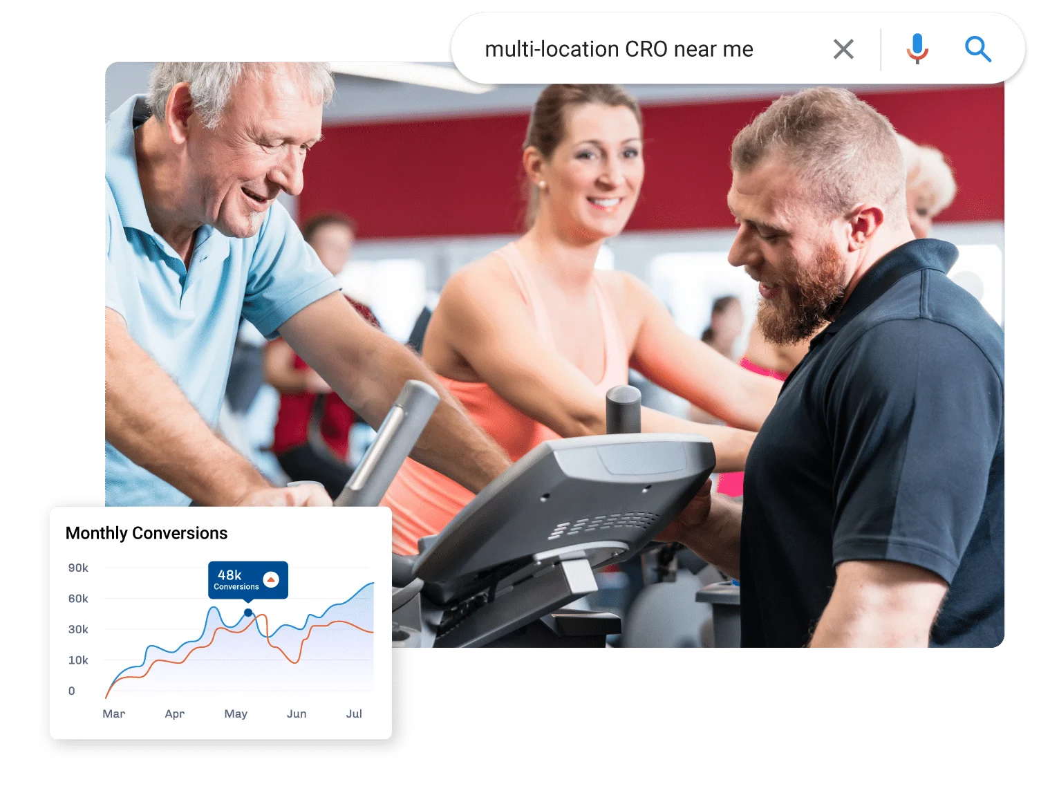 person using our healthcare local seo services to find a local medical provider