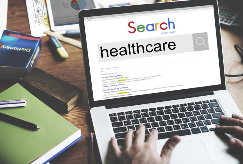 Why Is Seo Important In Healthcare? 2 person using laptop to do a search for a healthcare business