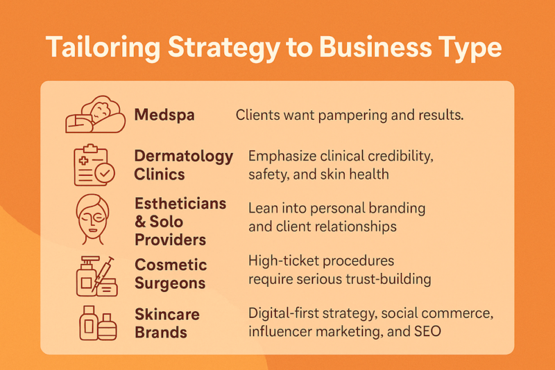 Tailoring anti-aging marketing strategy to business type