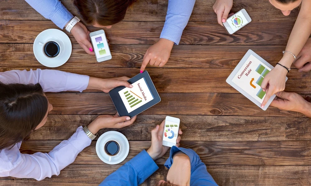 web developers workign with digital marketing team