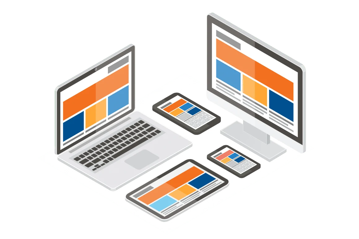 multiple mobile and desktop websites