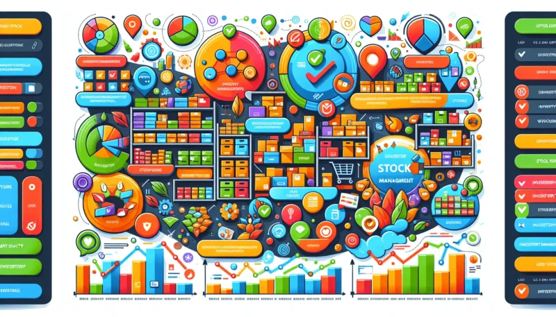 an illustration explaining woocommerce inventory management concepts.