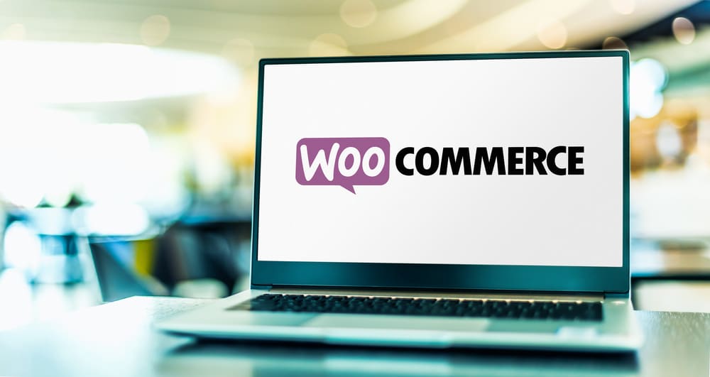 Laptop showcasing WooCommerce Inventory Management